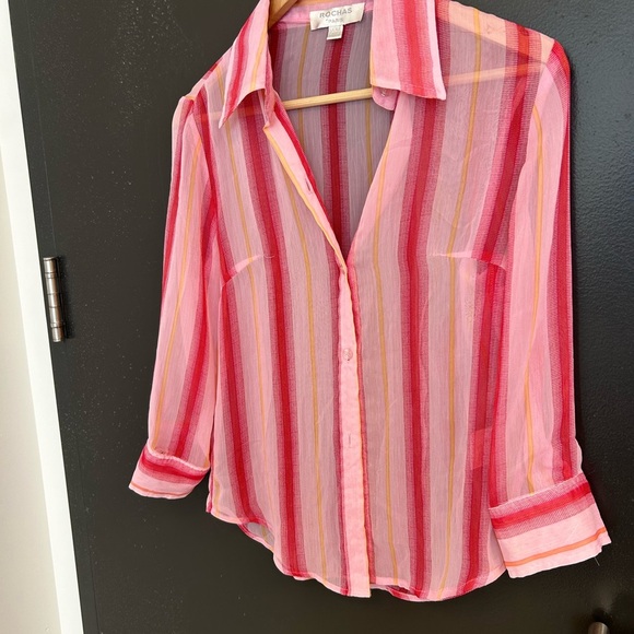 Roshas Paris S vintage sheer blouse in excellent vintage condition! Lux & rare! - Picture 2 of 15